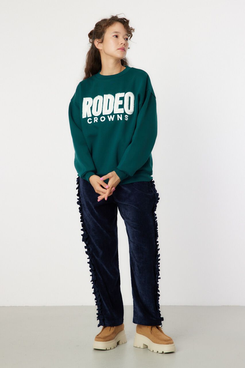 RODEO CROWNS「フェイクファーロゴスウェットトップス」|パーカー|