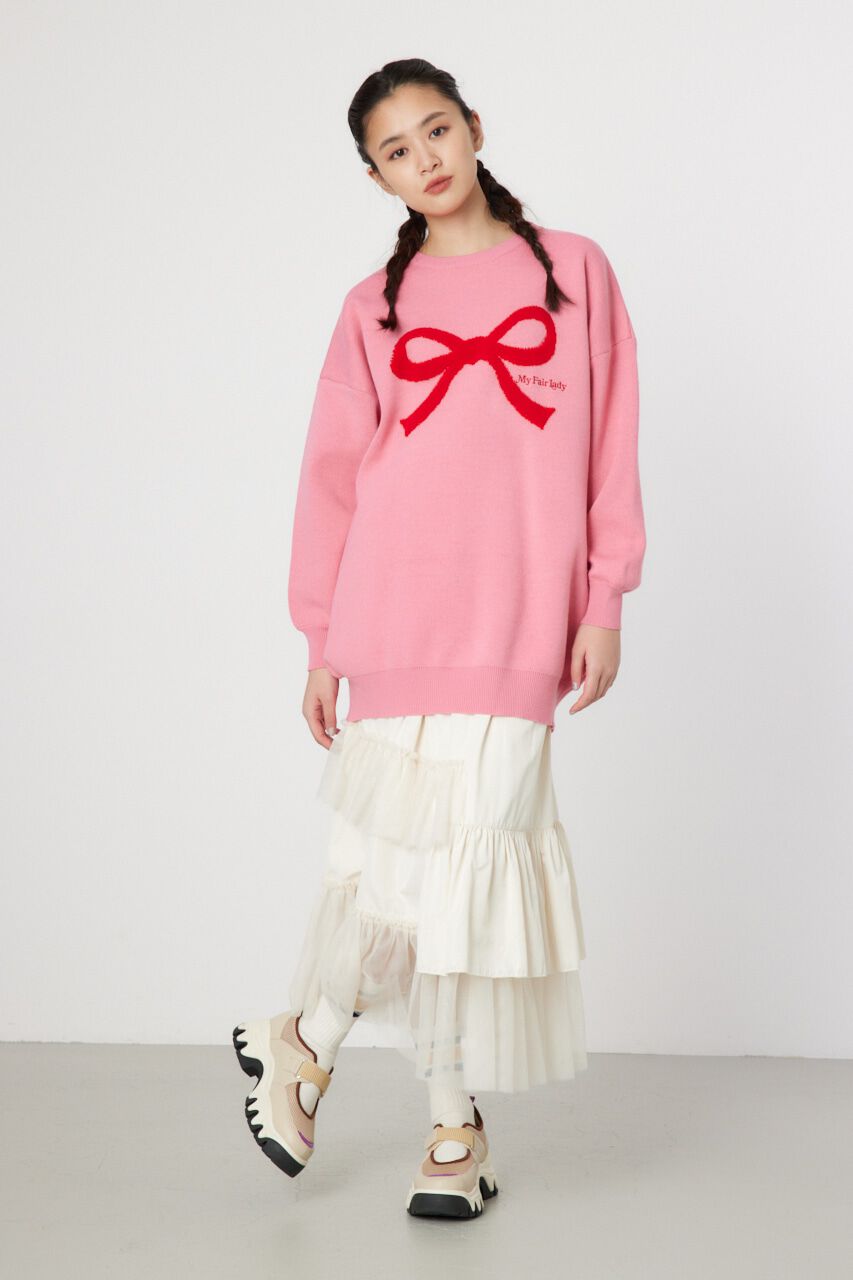 RODEO CROWNS「Ribbonニットチュニックワンピース」|ワンピース|