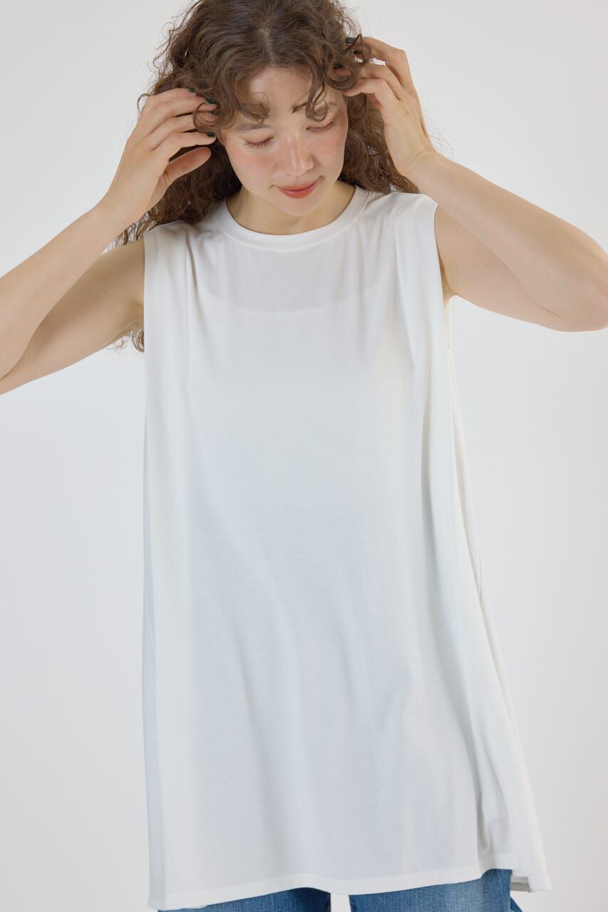 RODEO CROWNS「T/F ノースリーブチュニック」|タンクトップ|