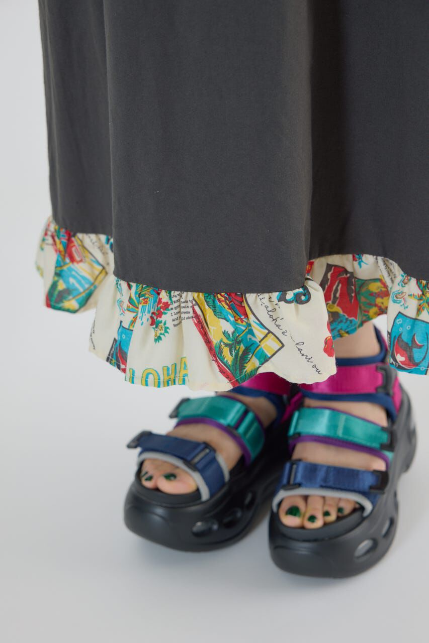 RODEO CROWNS「ドッキングアロハティアードワンピース」|ワンピース|