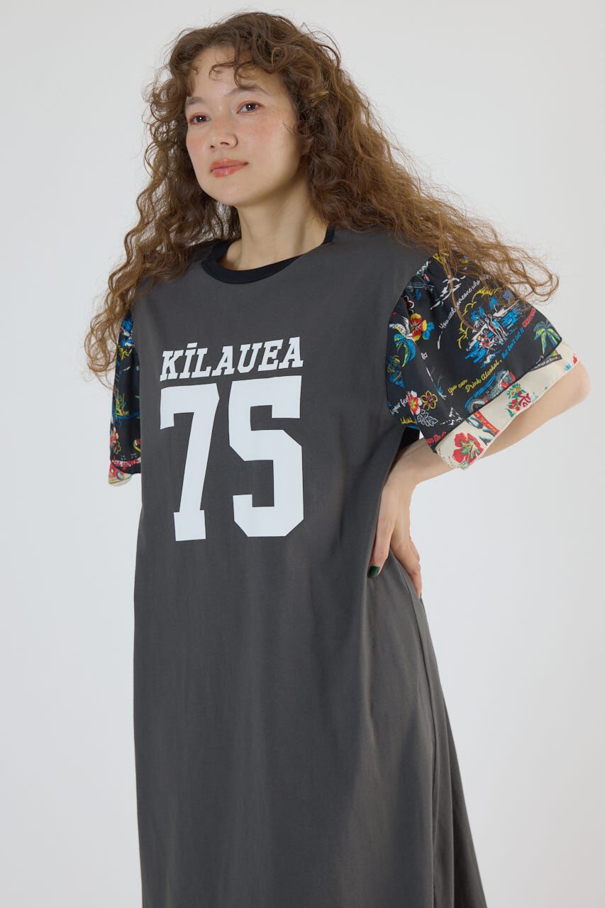 RODEO CROWNS「ドッキングアロハティアードワンピース」|ワンピース|