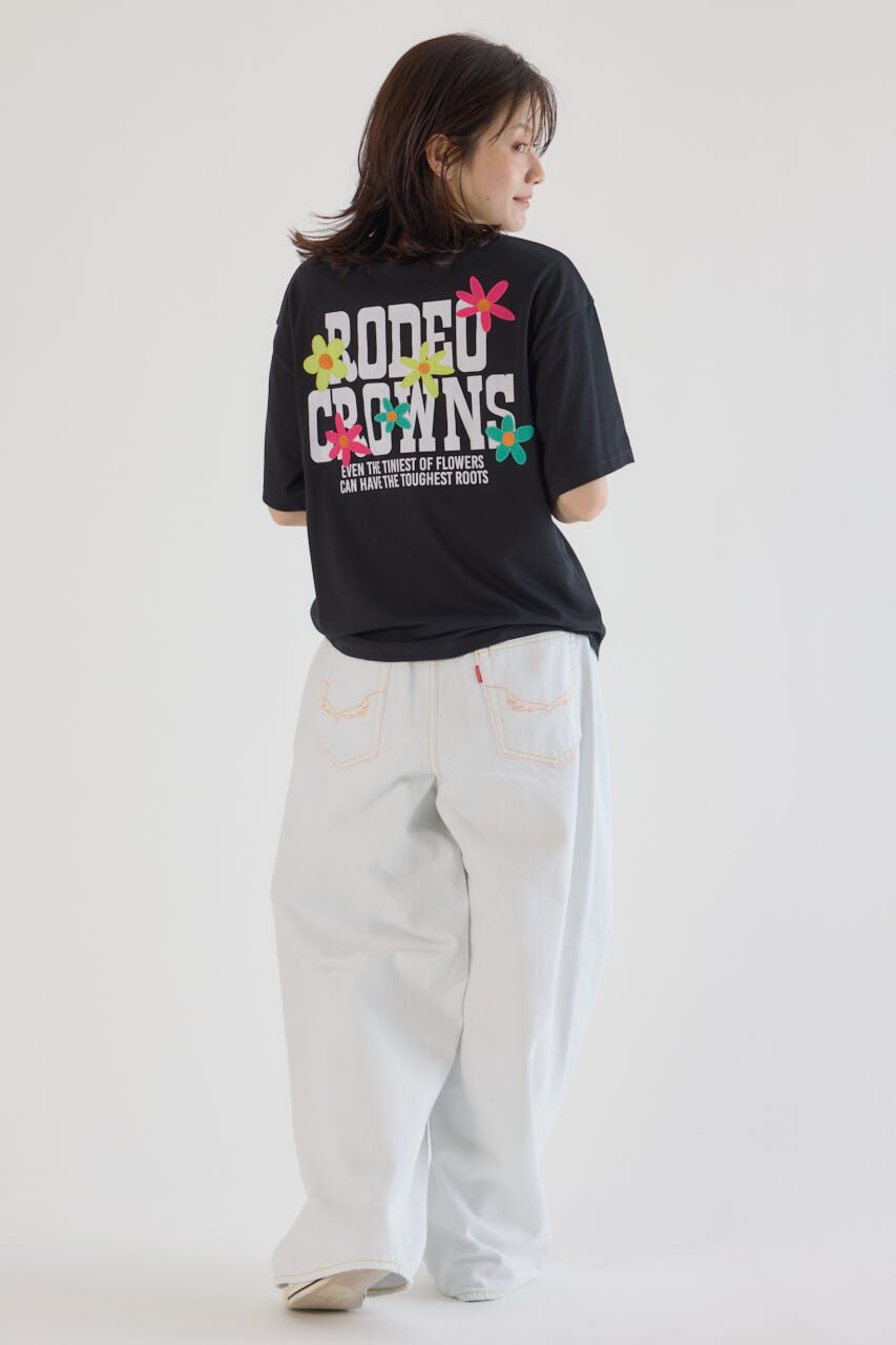 RODEO CROWNS「フラワークロスパッチTシャツ」|Tシャツ・カットソー|