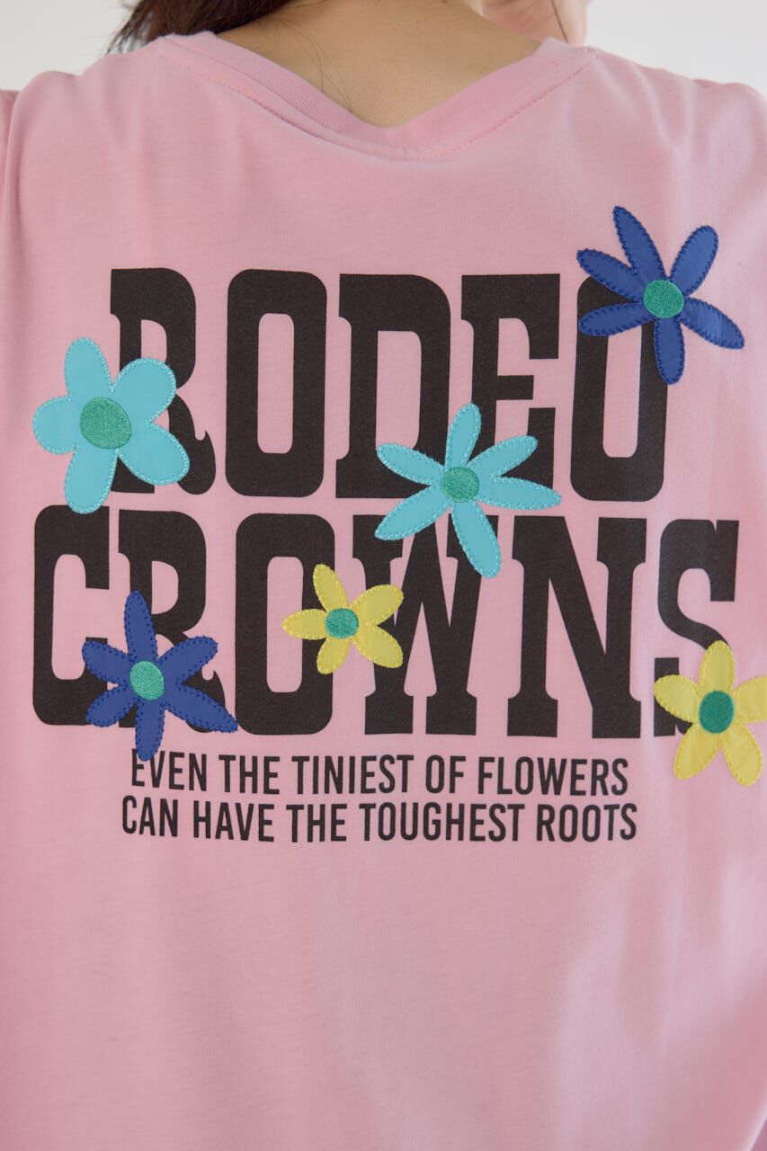 RODEO CROWNS「フラワークロスパッチTシャツ」|Tシャツ・カットソー|