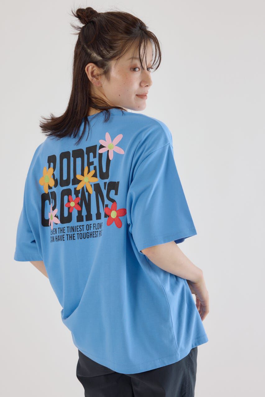 RODEO CROWNS「フラワークロスパッチTシャツ」|Tシャツ・カットソー|
