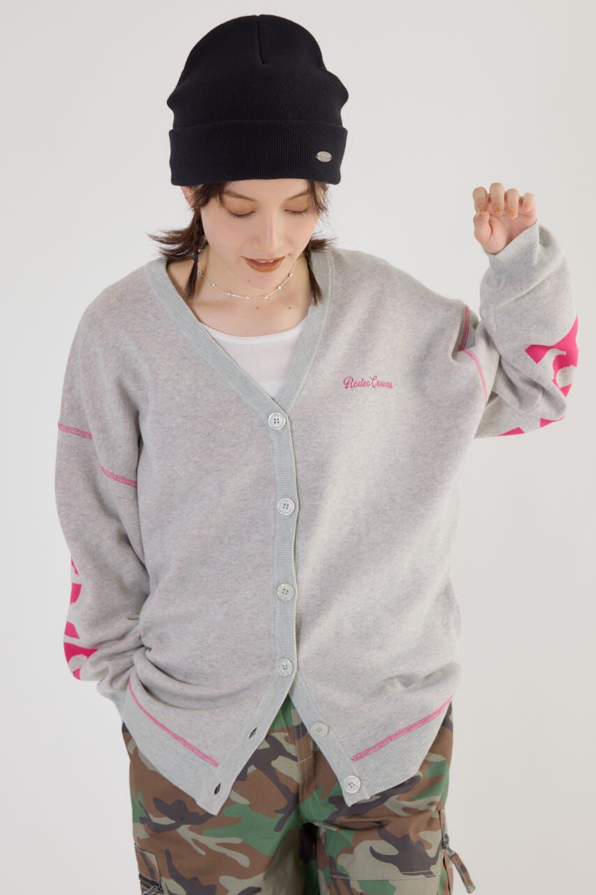 RODEO CROWNS「スウェットライクロゴカーディガン」|カーディガン|