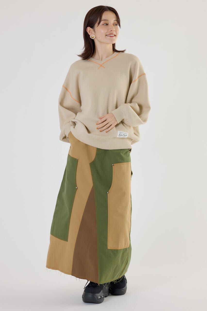 RODEO CROWNS「スウェットライク Vネックトップス」|ニット・セーター|