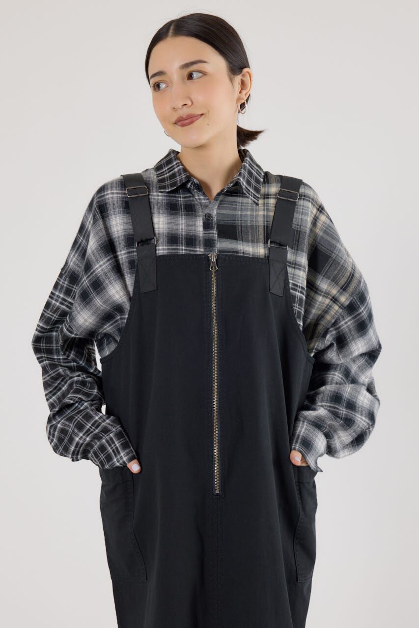 RODEO CROWNS「フロントジップジャンパースカート」|ワンピース|