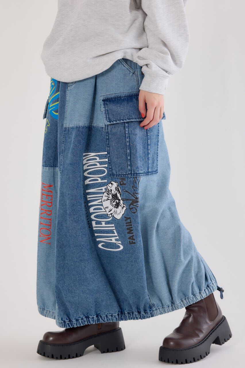 RODEO CROWNS「カスタムリメイクスカート」|スカート|BLU