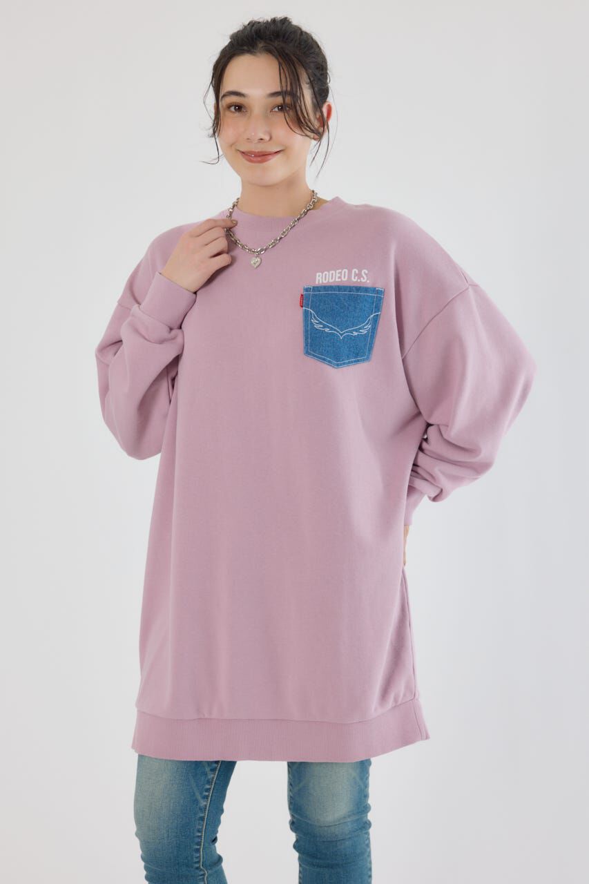 RODEO CROWNS「グランジロゴデニムアップリケワンピース」|ワンピース|