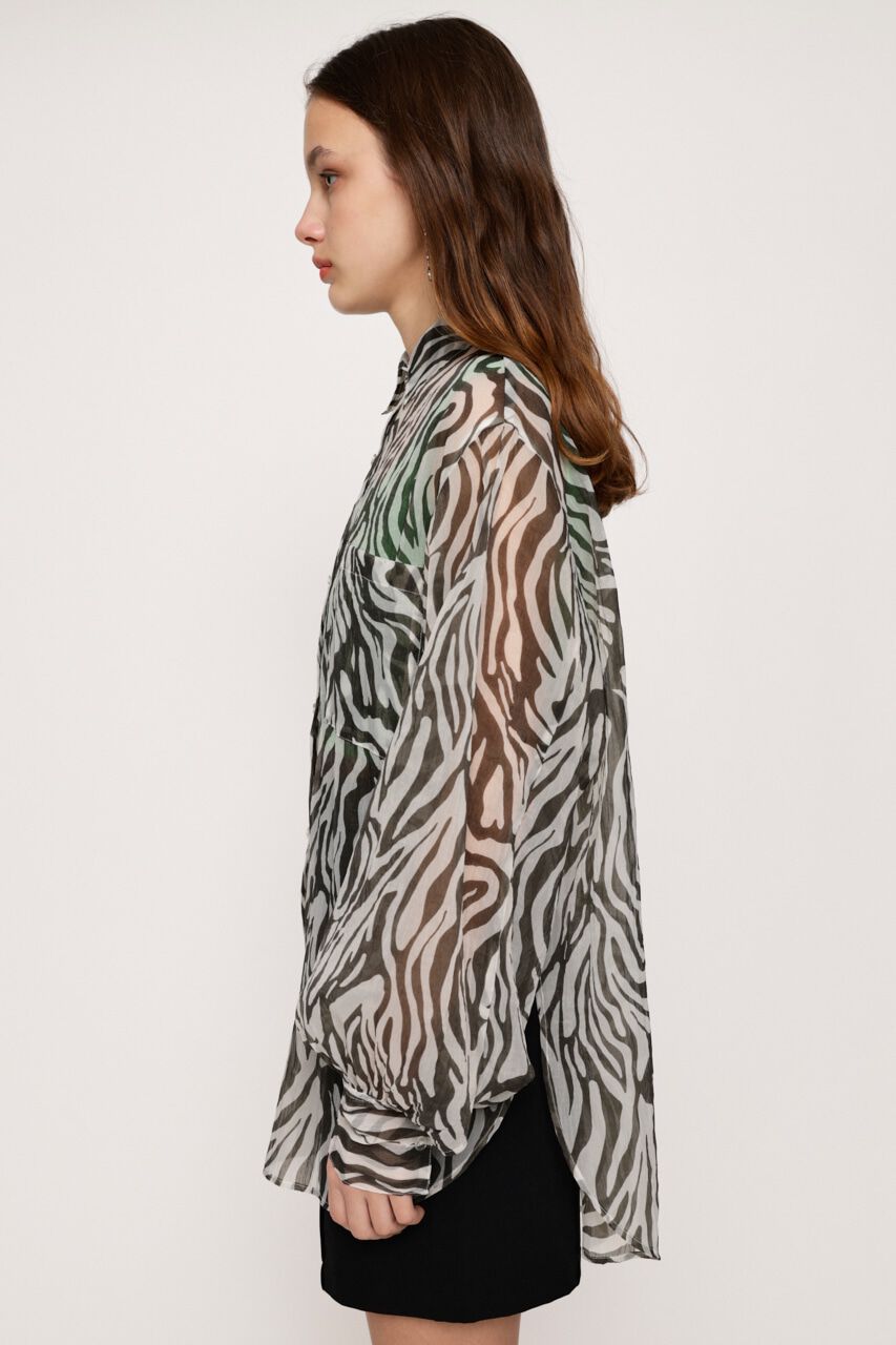 SLY「VOLUME SLEEVE SHEER シャツ」|シャツ・ブラウス|