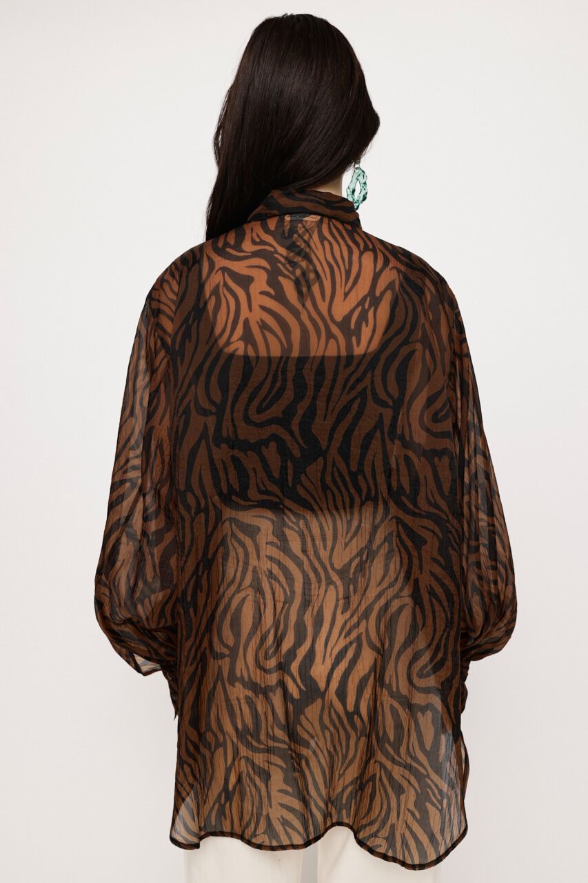 SLY「VOLUME SLEEVE SHEER シャツ」|シャツ・ブラウス|