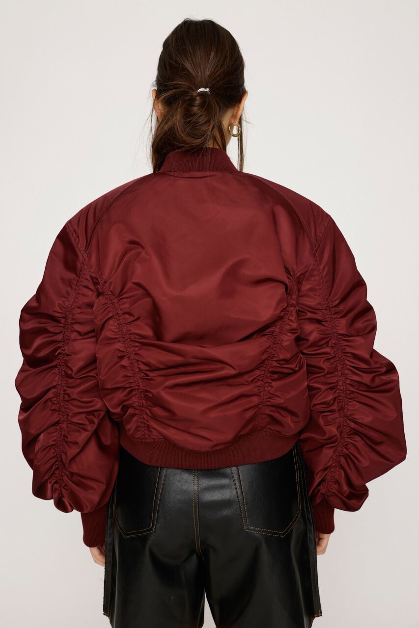 SLY「CROP GATHER MA-1」|ブルゾン・スタジャン|