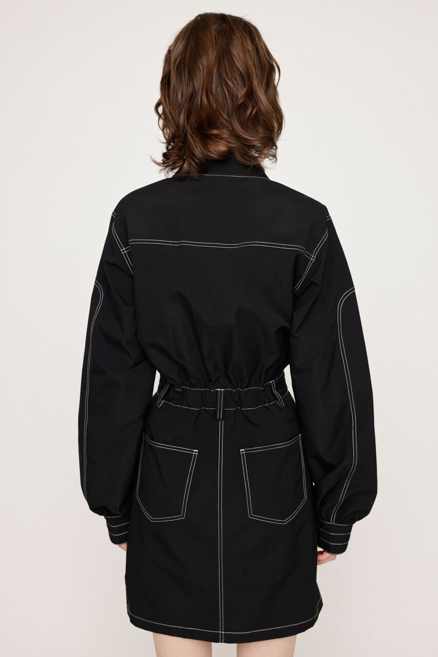 SLY「FRONT ZIP STITCH ショートワンピース」|ワンピース|