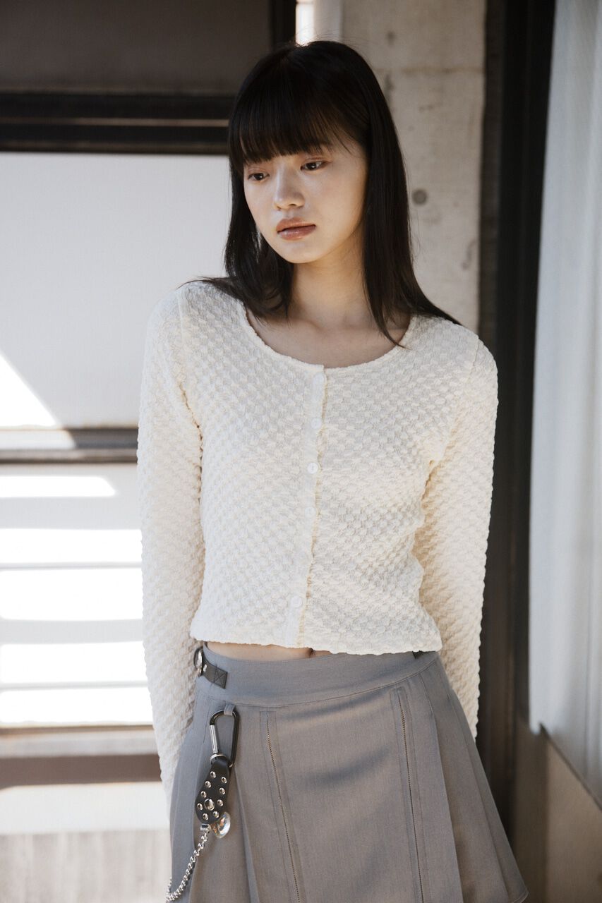 SLY「BUMPY CUT JQ カーディガン」|カーディガン|