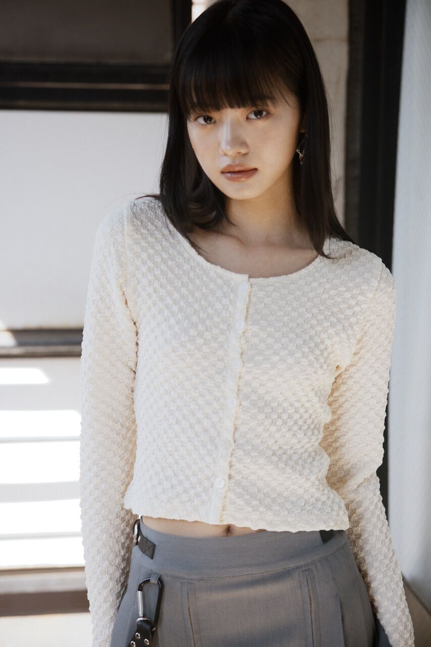 SLY「BUMPY CUT JQ カーディガン」|カーディガン|