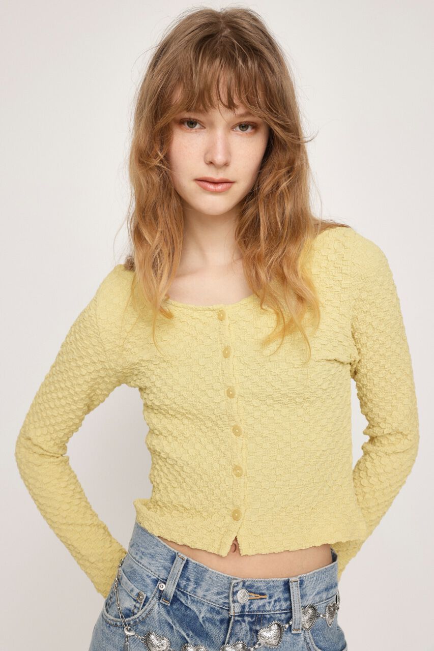 SLY「BUMPY CUT JQ カーディガン」|カーディガン|