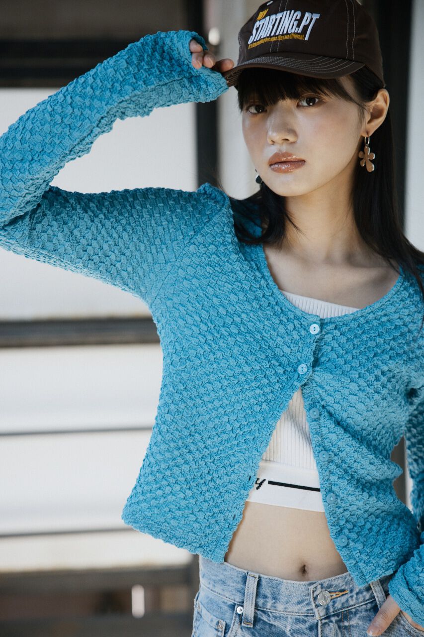 SLY「BUMPY CUT JQ カーディガン」|カーディガン|