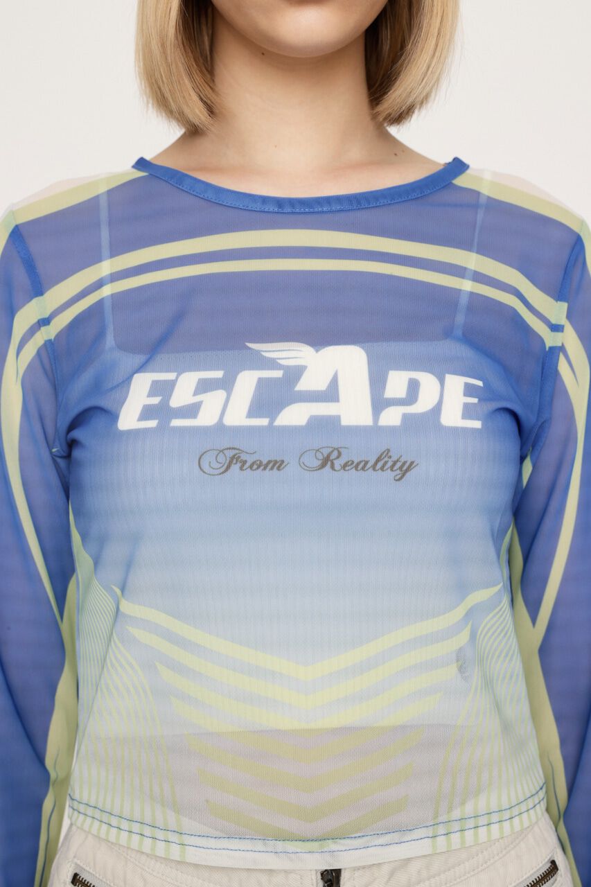 SLY「GRAPHICAL SHEER トップス」|Tシャツ・カットソー|