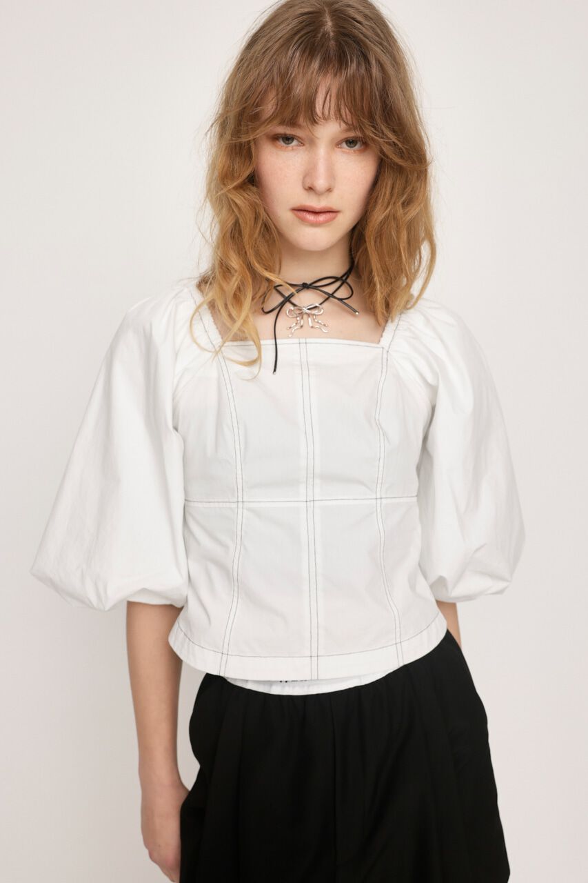 SLY「BALLOON SLEEVE 2WAY ブラウス」|シャツ・ブラウス|