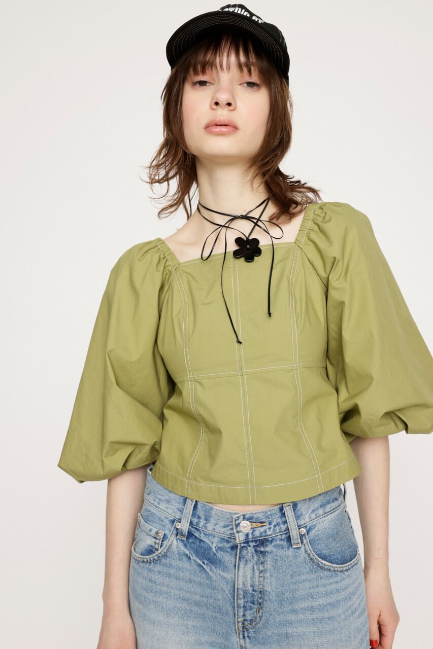 SLY「BALLOON SLEEVE 2WAY ブラウス」|シャツ・ブラウス|