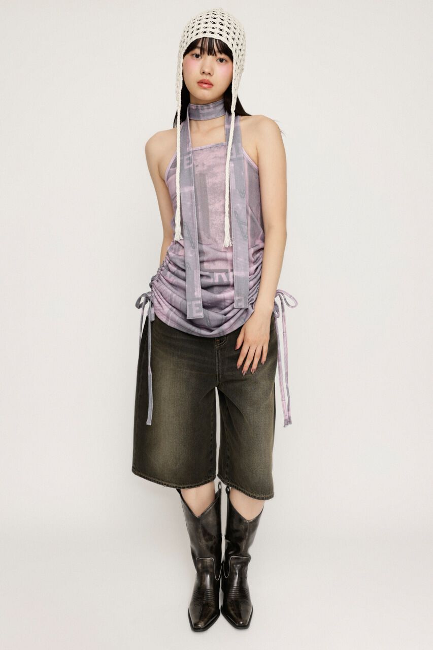 SLY「PHOTO PRINT SHIRRING ワンピース」|ワンピース|