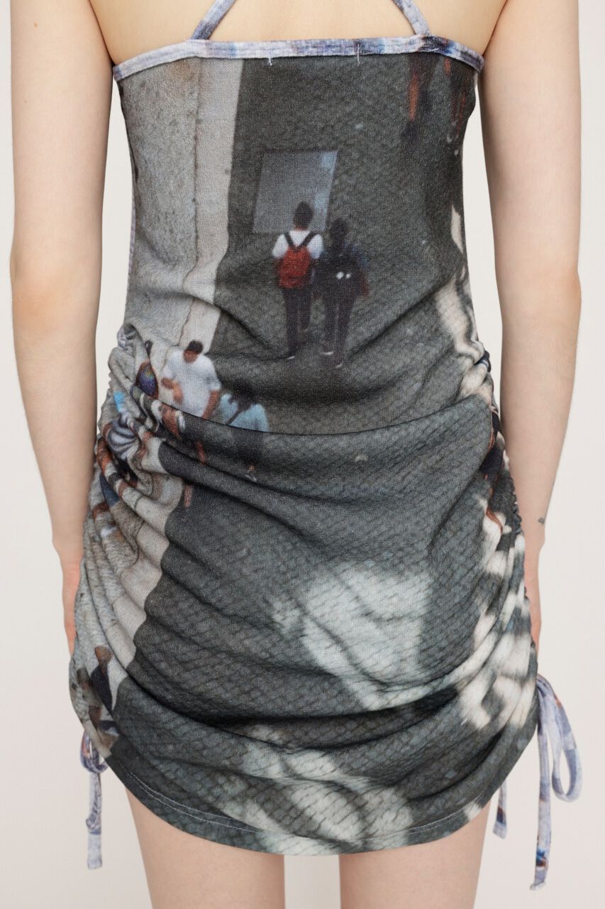 SLY「PHOTO PRINT SHIRRING ワンピース」|ワンピース|