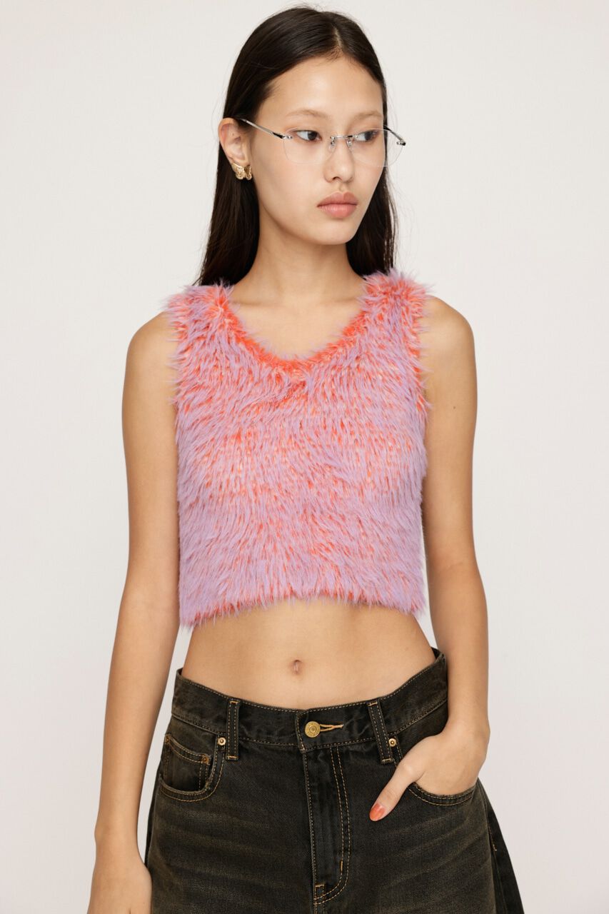 SLY「MIX SHAGGY TANK」|タンクトップ|M/PNK7