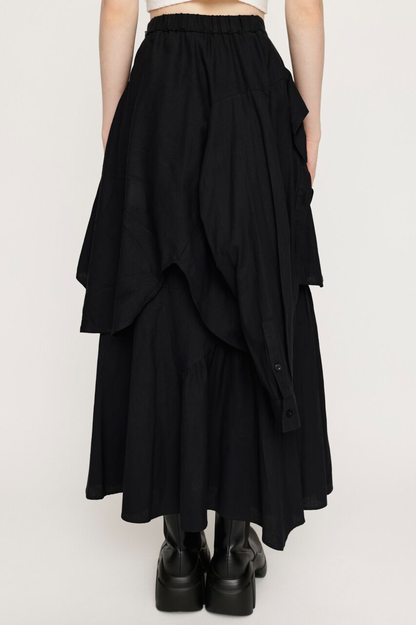 SLY「PLAID LAYERED ロングスカート」|スカート|