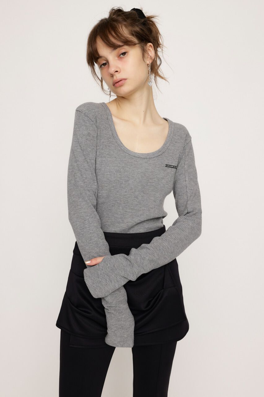 SLY「METAL PLATE BASIC トップス」|Tシャツ・カットソー|