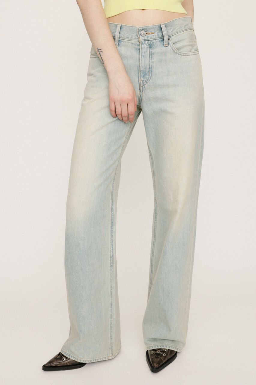 SLY「YORKE L／W FLARE パンツ」|デニム|L/BLU1