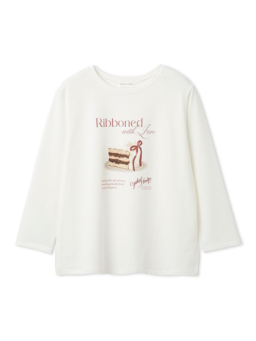 SNIDEL HOME「ケーキモチーフロングTシャツ」|ルームウェア|