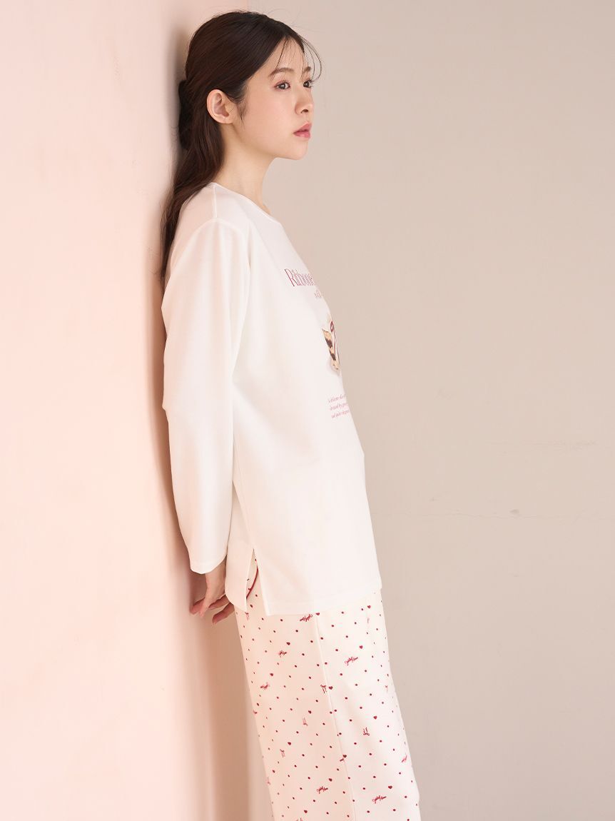 SNIDEL HOME「ケーキモチーフロングTシャツ」|ルームウェア|