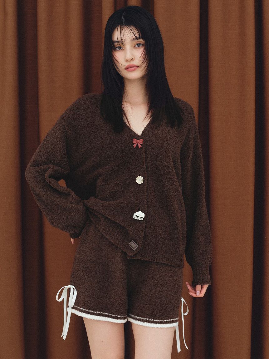 SNIDEL HOME「【Milcrea】リボンニットショートパンツ」|ルームウェア|