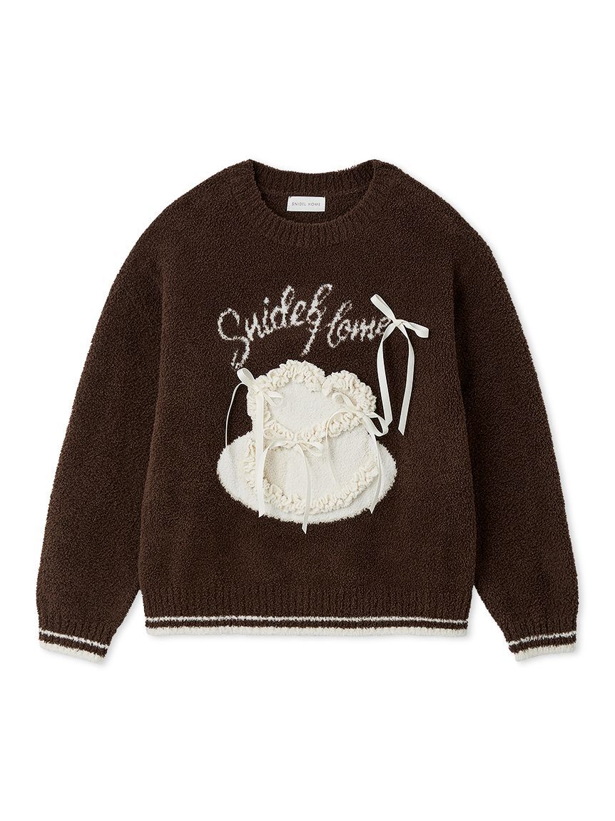 SNIDEL HOME「【Milcrea】リボンケーキジャガードニットプルオーバー」|ルームウェア|