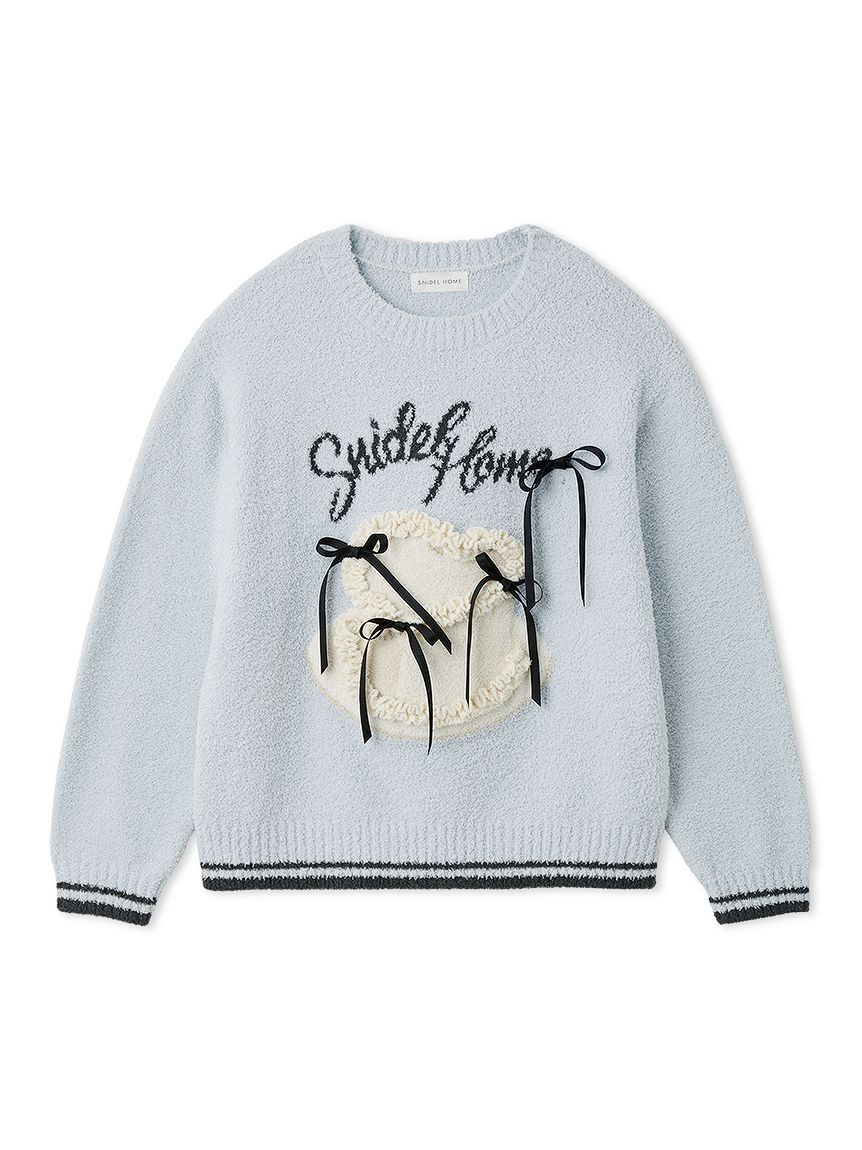 SNIDEL HOME「【Milcrea】リボンケーキジャガードニットプルオーバー」|ルームウェア|