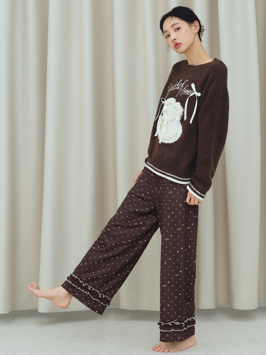 SNIDEL HOME「【Milcrea】リボンケーキジャガードニットプルオーバー」|ルームウェア|