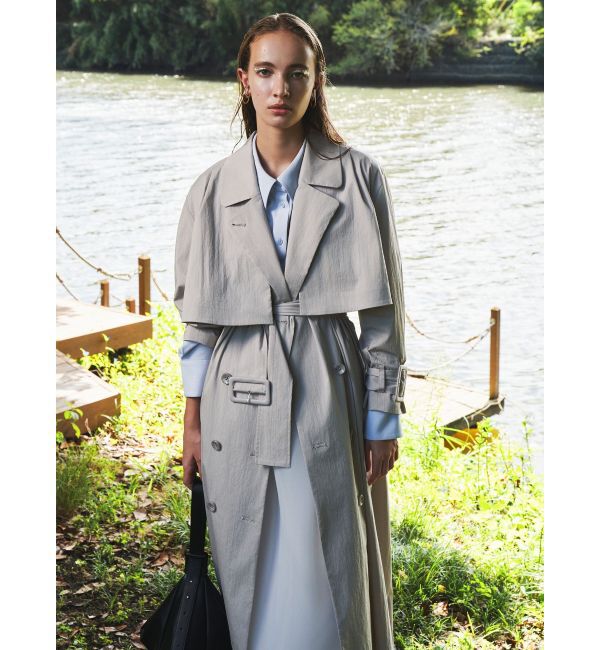 ELENDEEK「2WAY TRENCH CT」|トレンチコート|ライトグレー