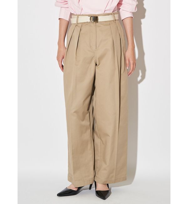 ELENDEEK「CHINO TUCKED PT」|その他|ベージュ