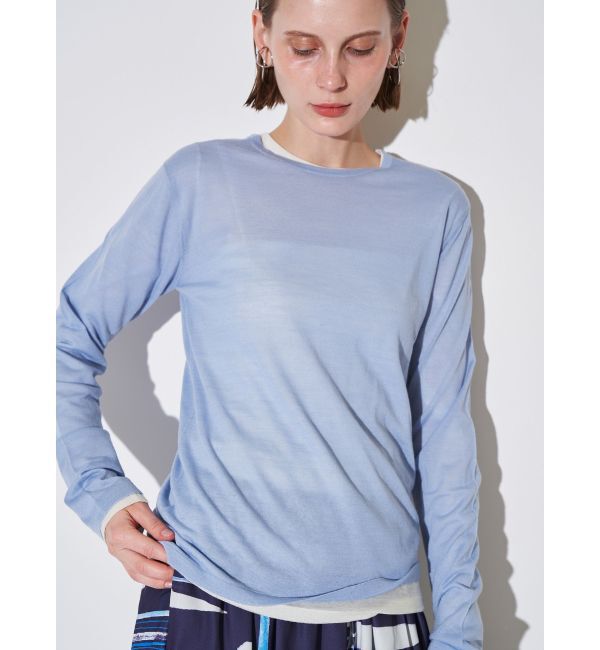 ELENDEEK「WOOL SHEER LONG-T KT」|ニット・セーター|