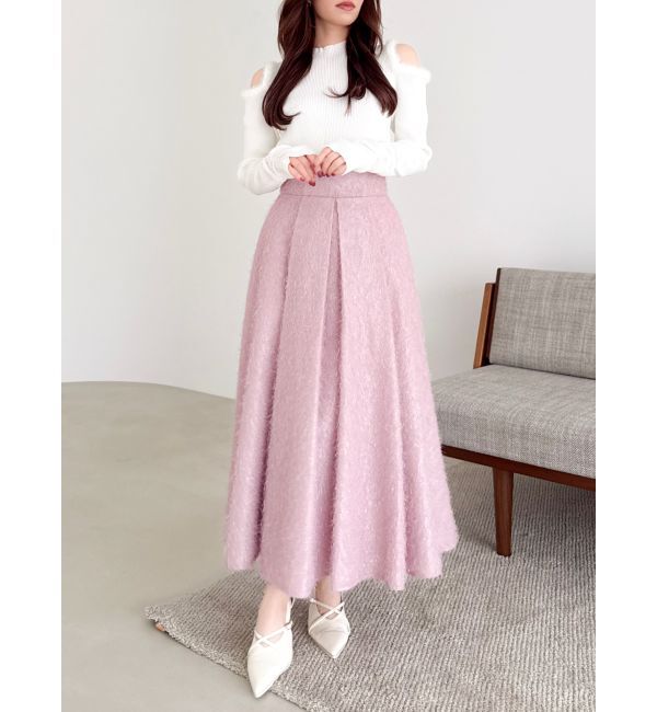 dazzlin「フサフサジャカードフレアスカート」|スカート|