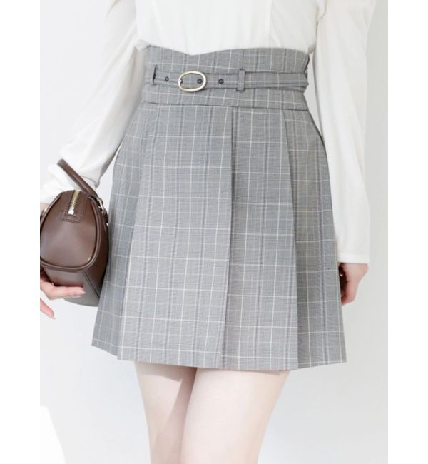 dazzlin「Vカットミニプリーツスカート」|スカート|