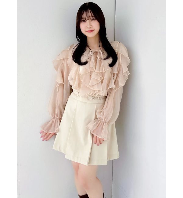 dazzlin「Vカットミニプリーツスカート」|スカート|