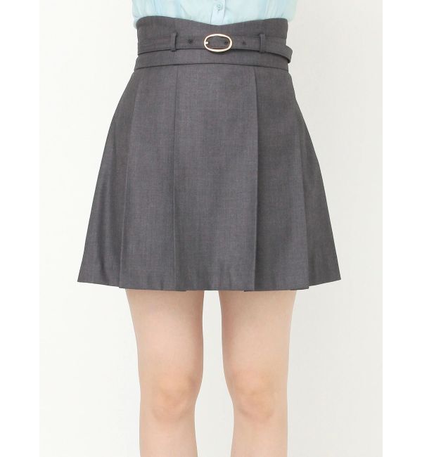 dazzlin「Vカットミニプリーツスカート」|スカート|