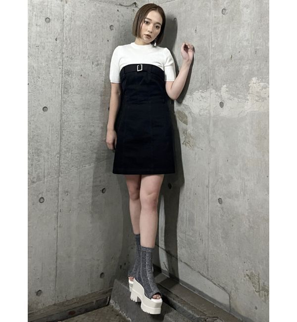 MURUA「ジャガードソックブーツ」|ショートブーツ|