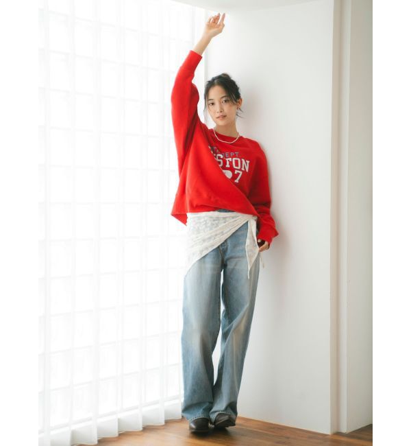 Ungrid「ルーズシルエットロゴスウェット」|スウェット・ジャージ|