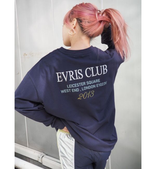 EVRIS「EVRIS CLUBロンT」|Tシャツ・カットソー|ネイビー