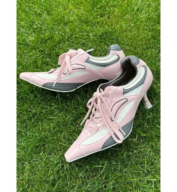 EVRIS「ポインテッドスニーカーヒール」|その他|ピンク