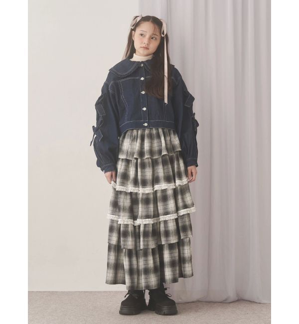 merry jenny「Bigリボンデニムジャケット」|デニムジャケット|