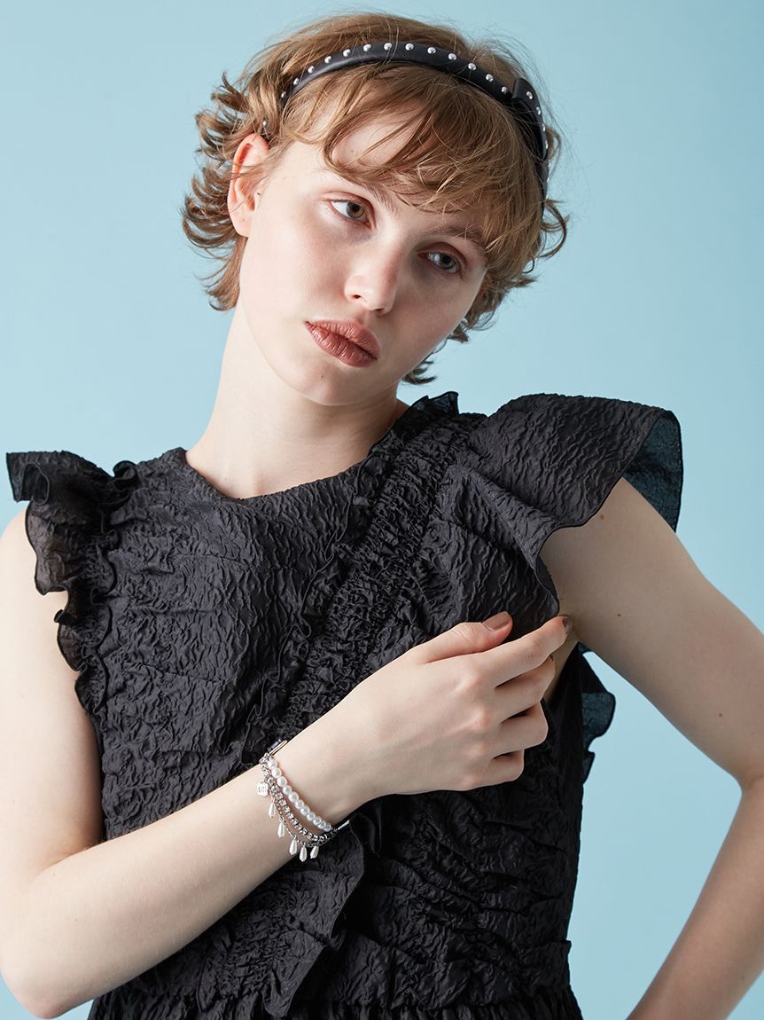 FURFUR「レザーパールブレスレット」|ブレスレット・バングル|