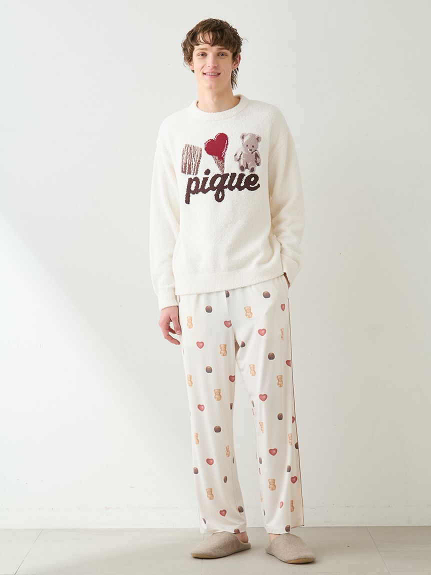 GELATO PIQUE HOMME「【Valentine】【HOMME】総柄ロングパンツ」|ルームウェア|